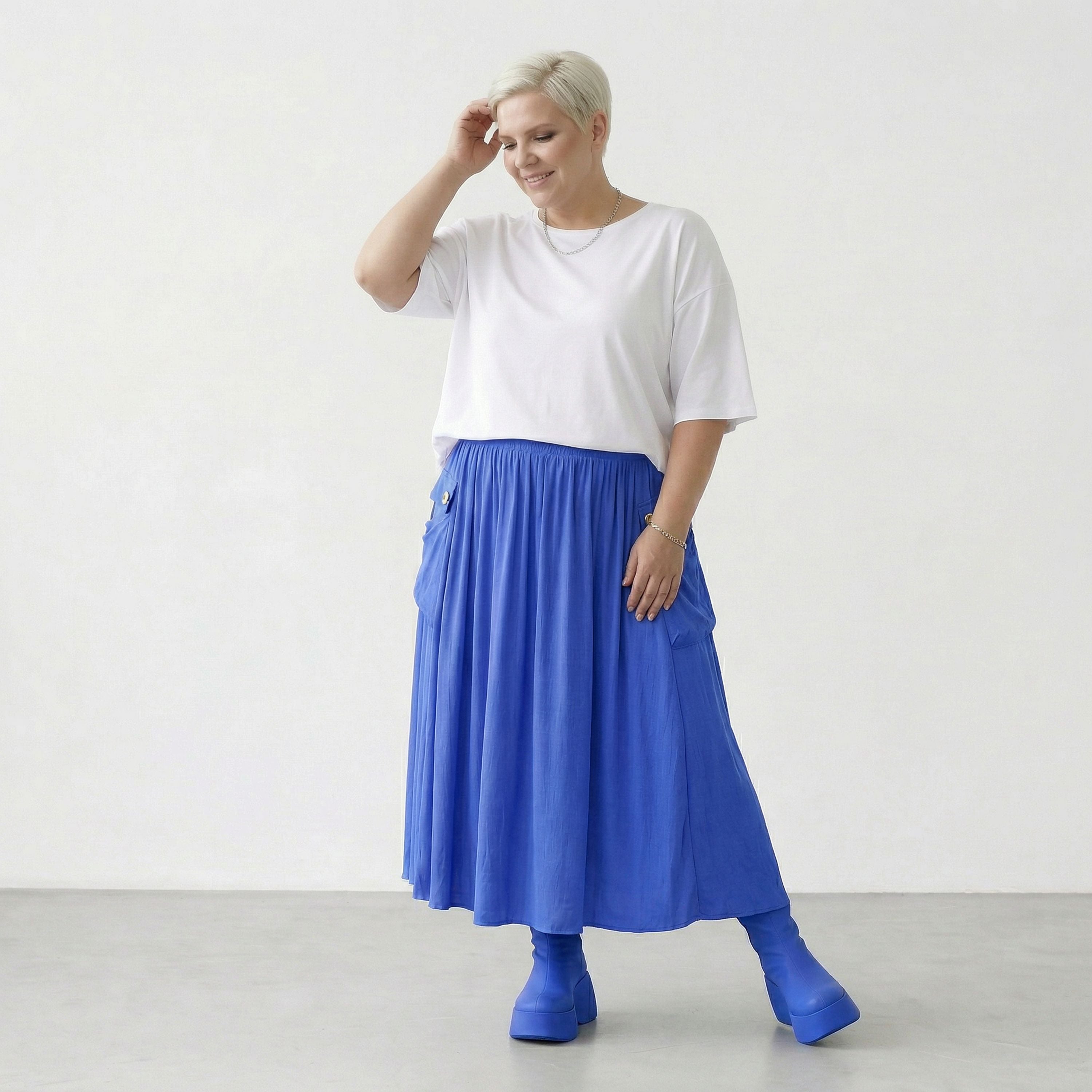 AKH Fashion 7186 Rock, Royalblau