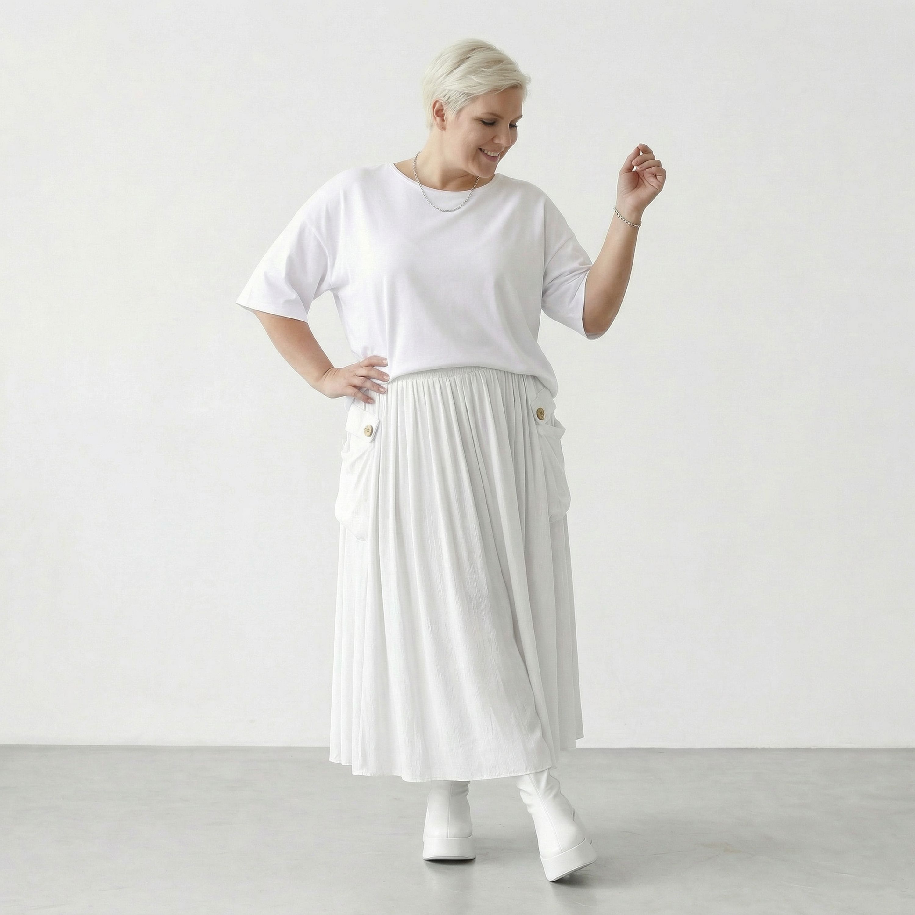 AKH Fashion 7186 Rock, Weiß