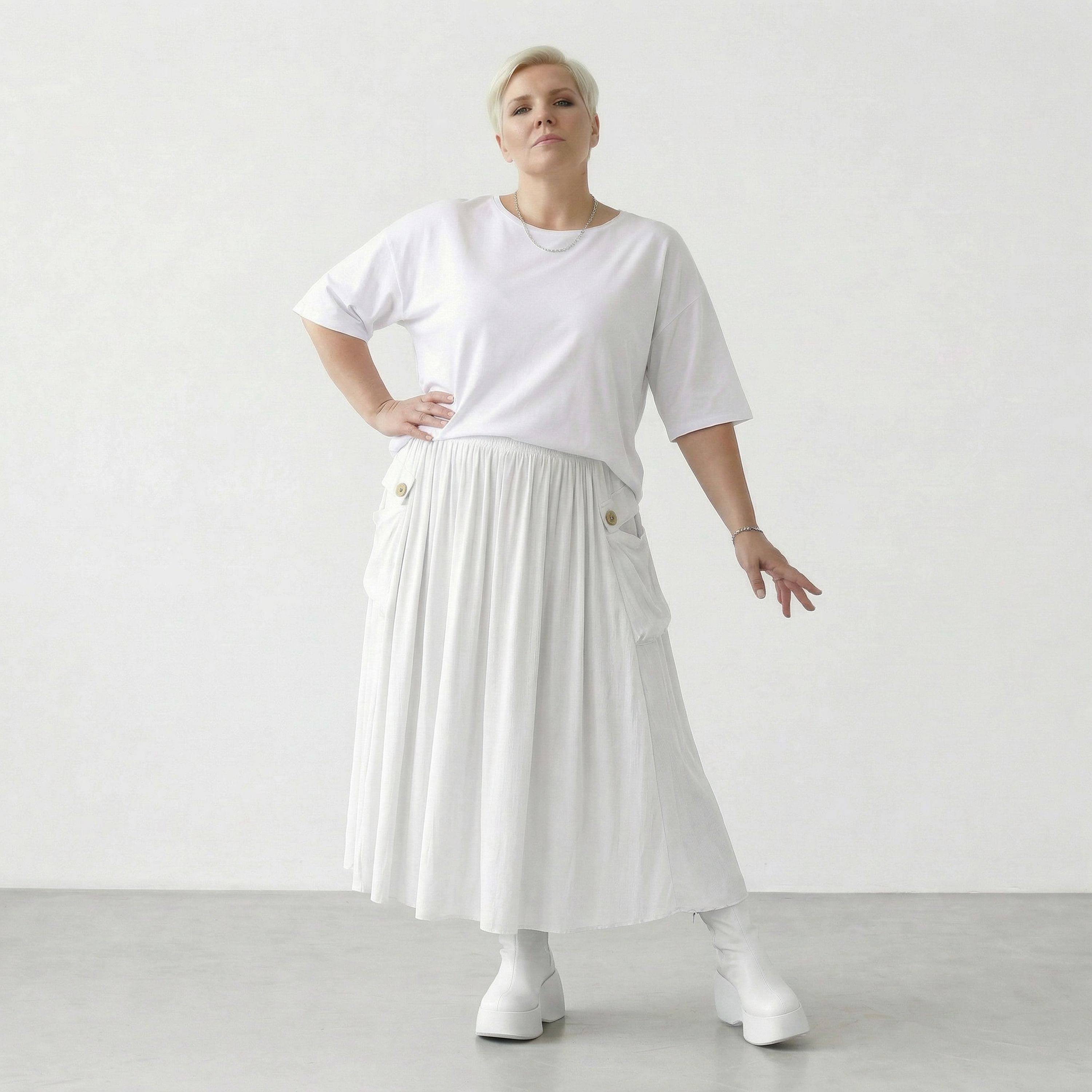 AKH Fashion 7186 Rock, Weiß