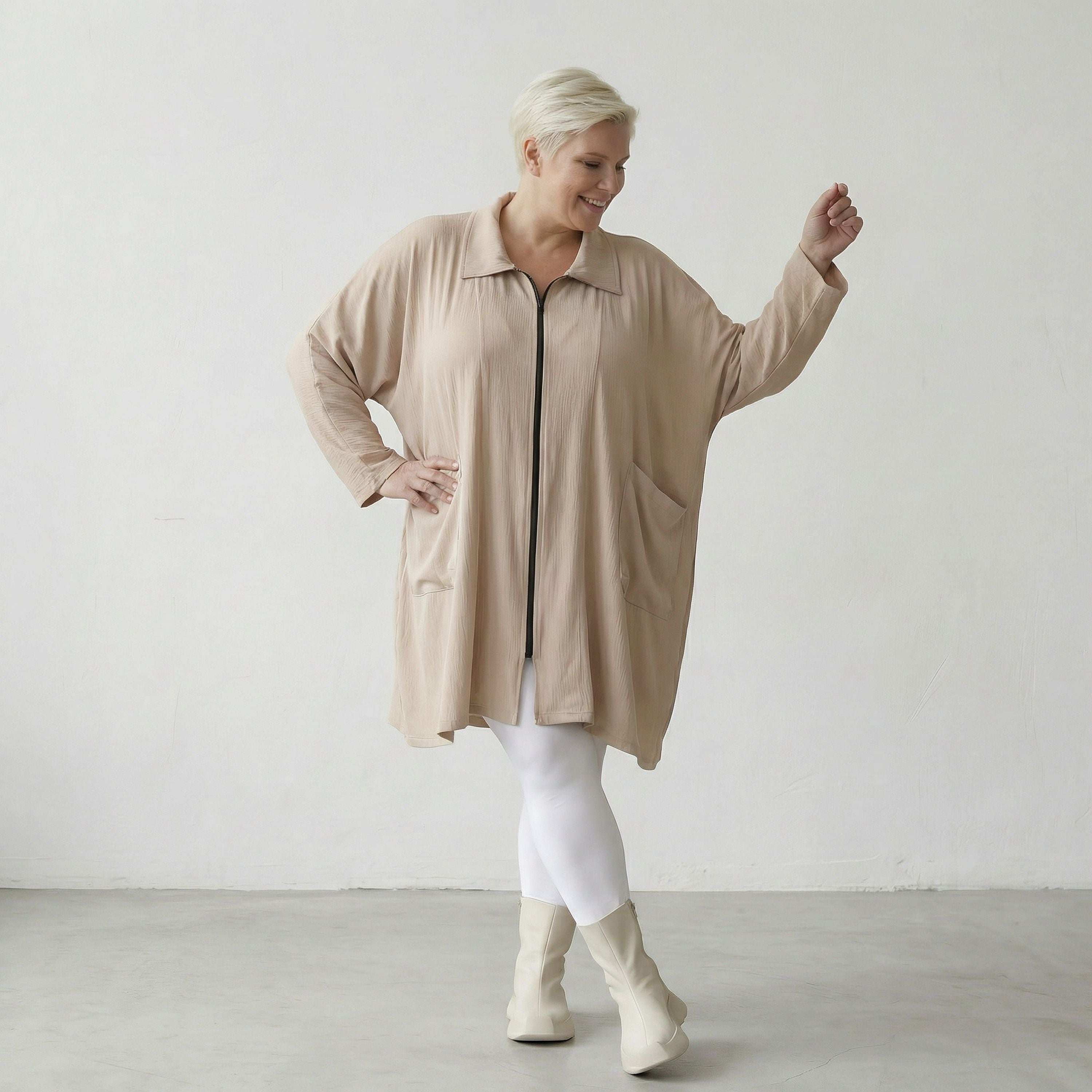 AKH Fashion 7187 Jacke, Beige