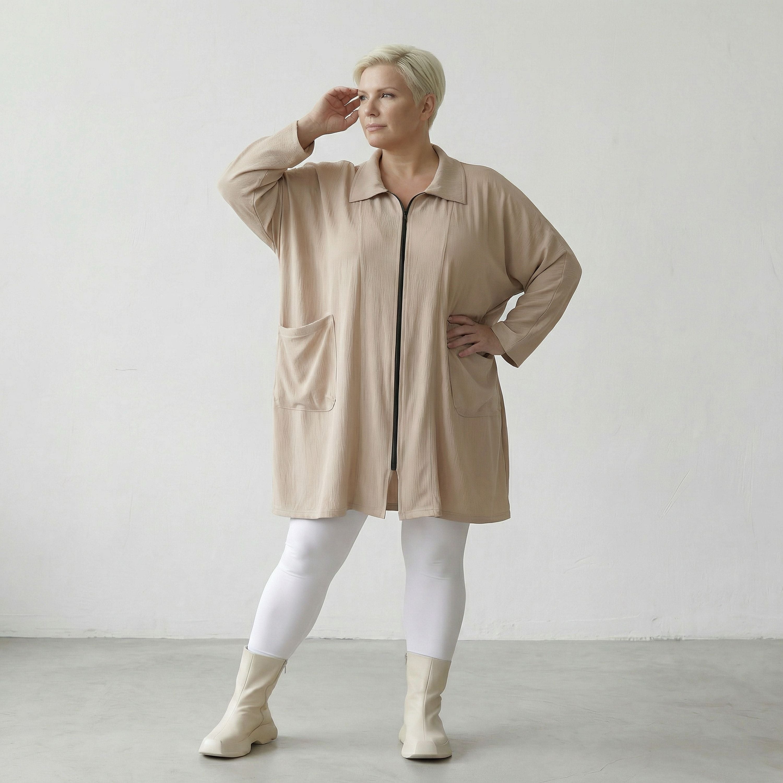 AKH Fashion 7187 Jacke, Beige