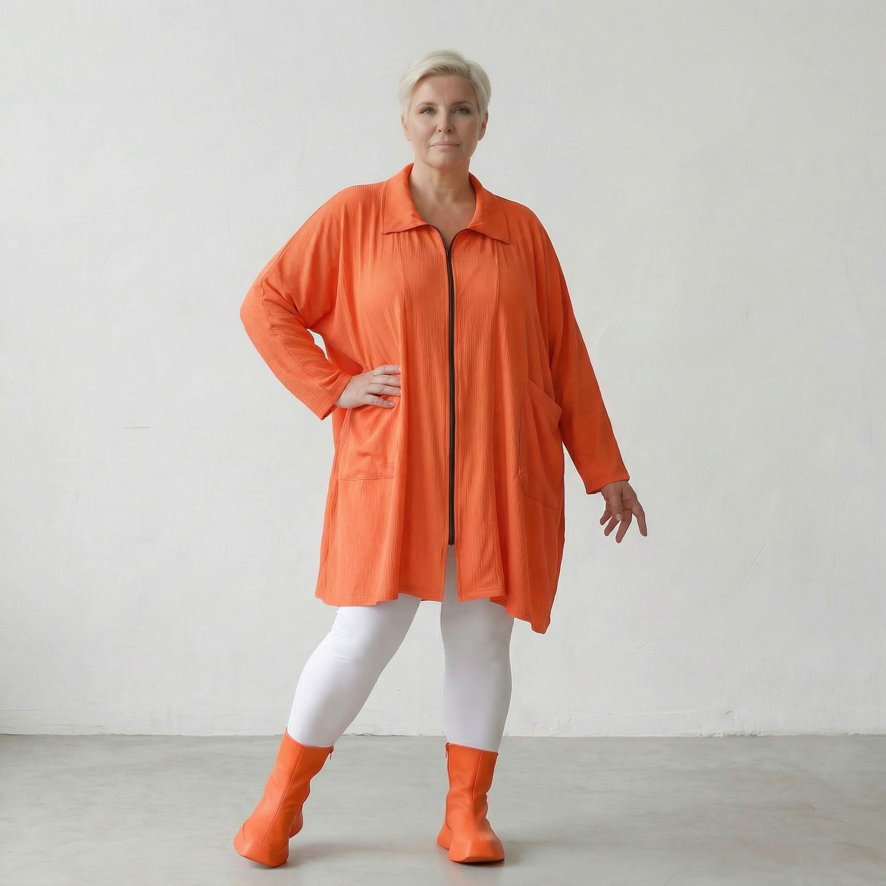 AKH Fashion 7187 Jacke, Orange