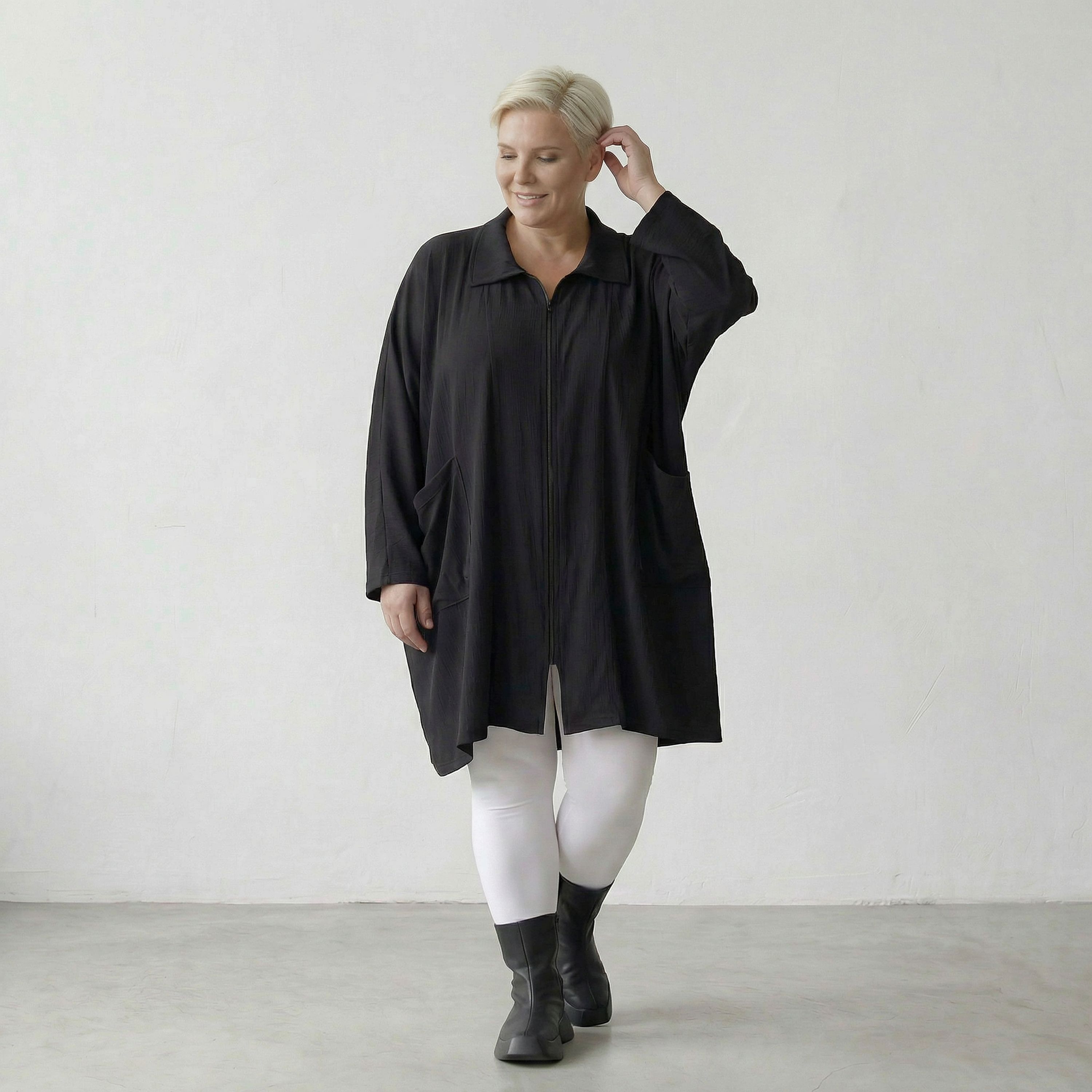 AKH Fashion 7187 Jacke, Schwarz