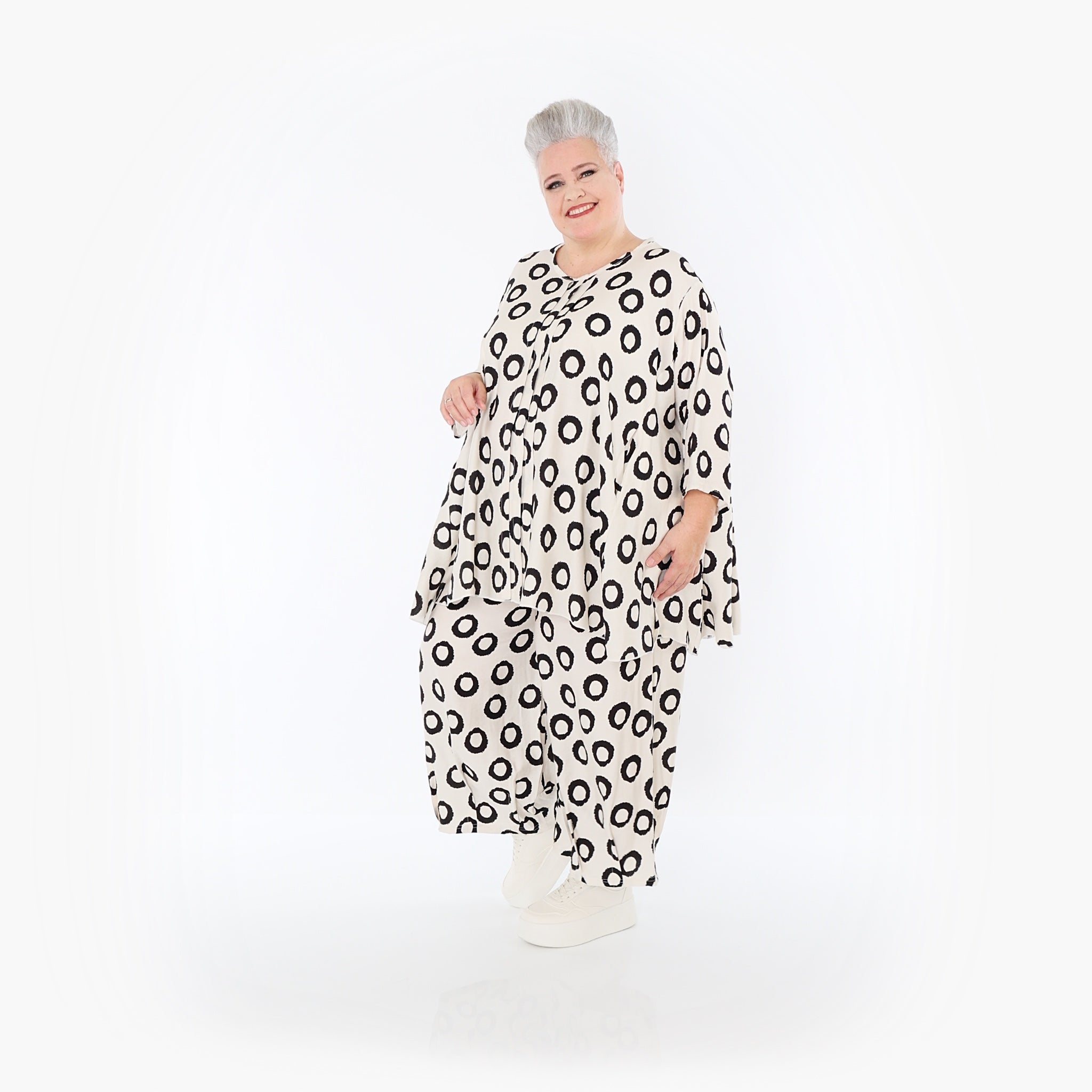 AKH Fashion · Shirt · Fiona · 7069 · Ecru/Schwarz