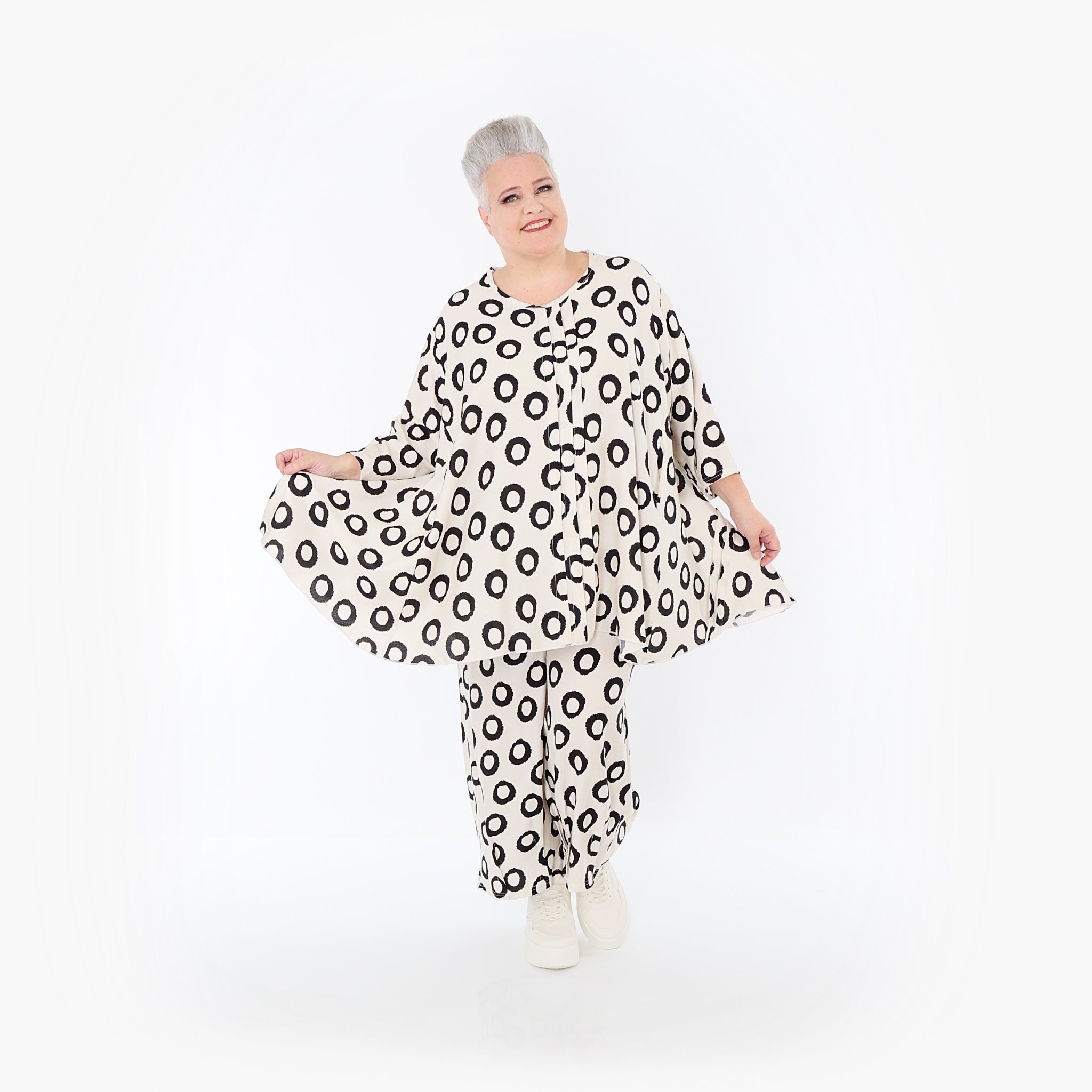 AKH Fashion · Shirt · Fiona · 7069 · Ecru/Schwarz