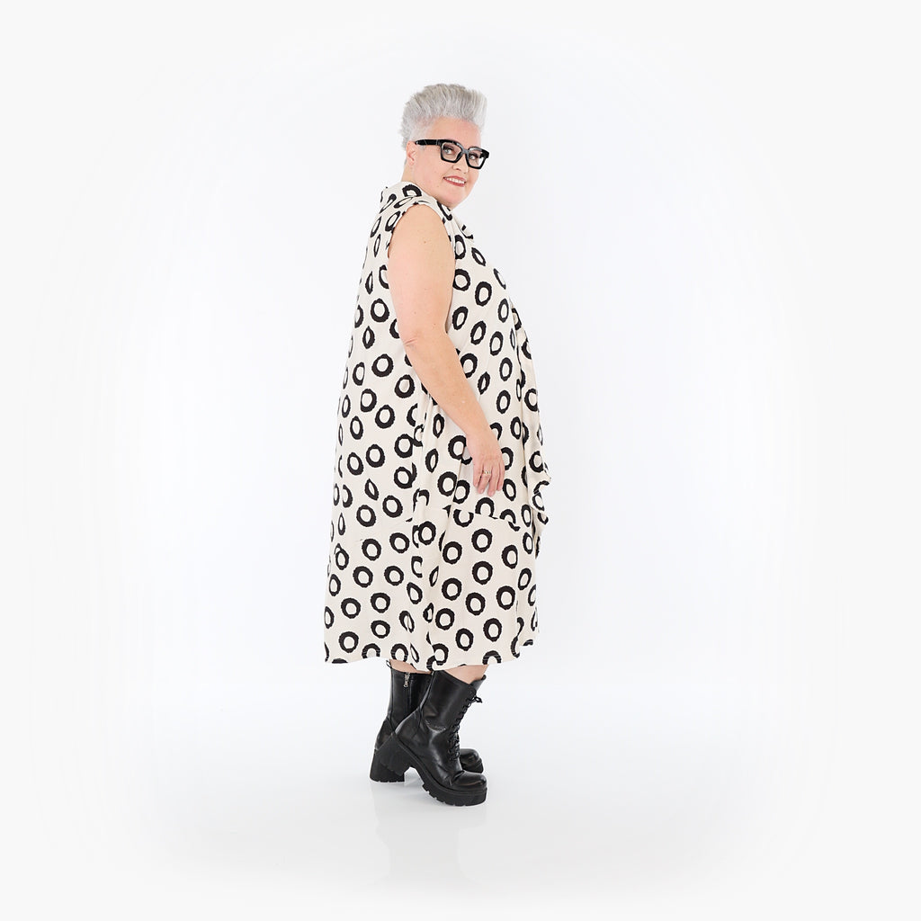 AKH Fashion · Kleid · Fiona · 7072 · Ecru/Schwarz