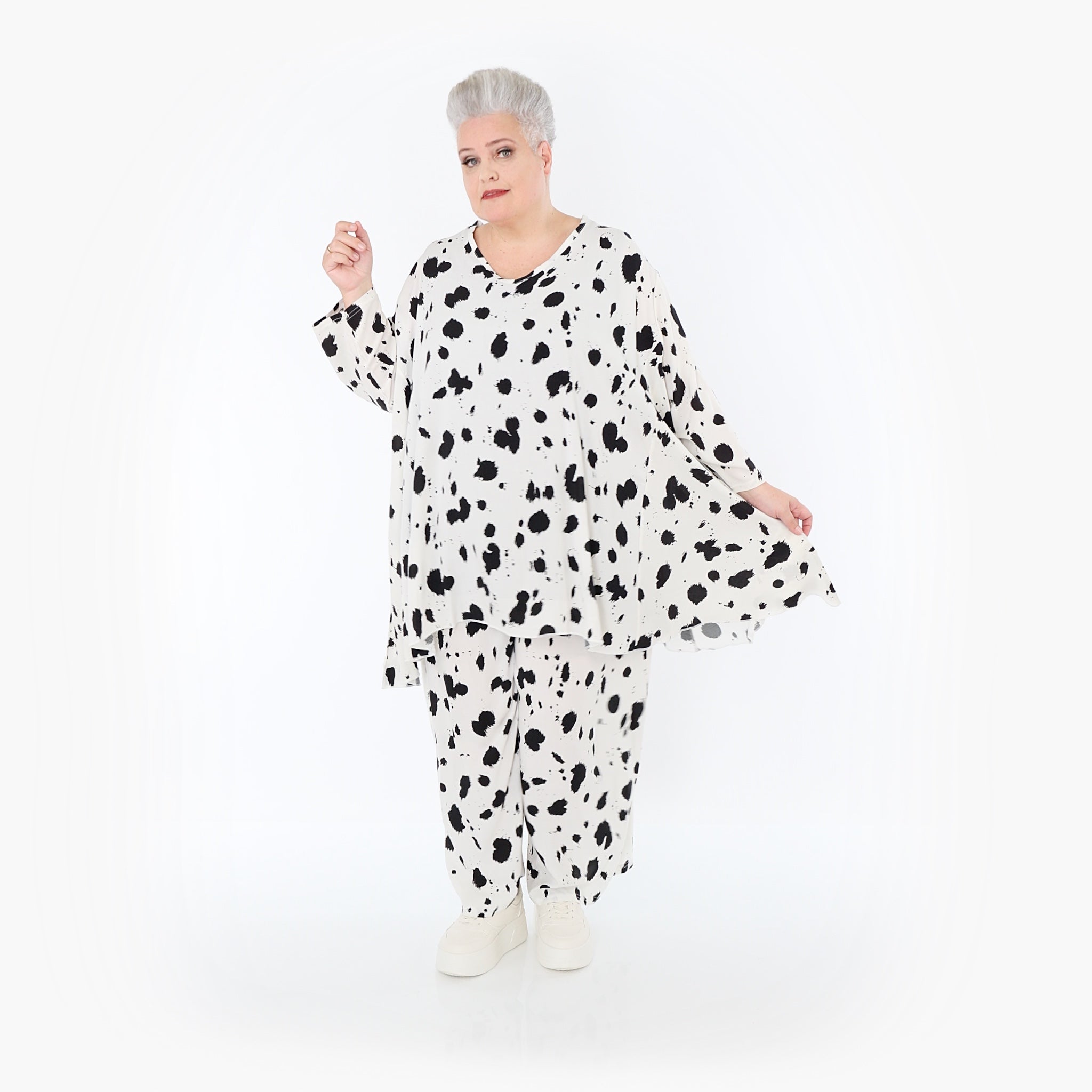 AKH Fashion · Shirt · Marina · 593 · Wit/Zwart