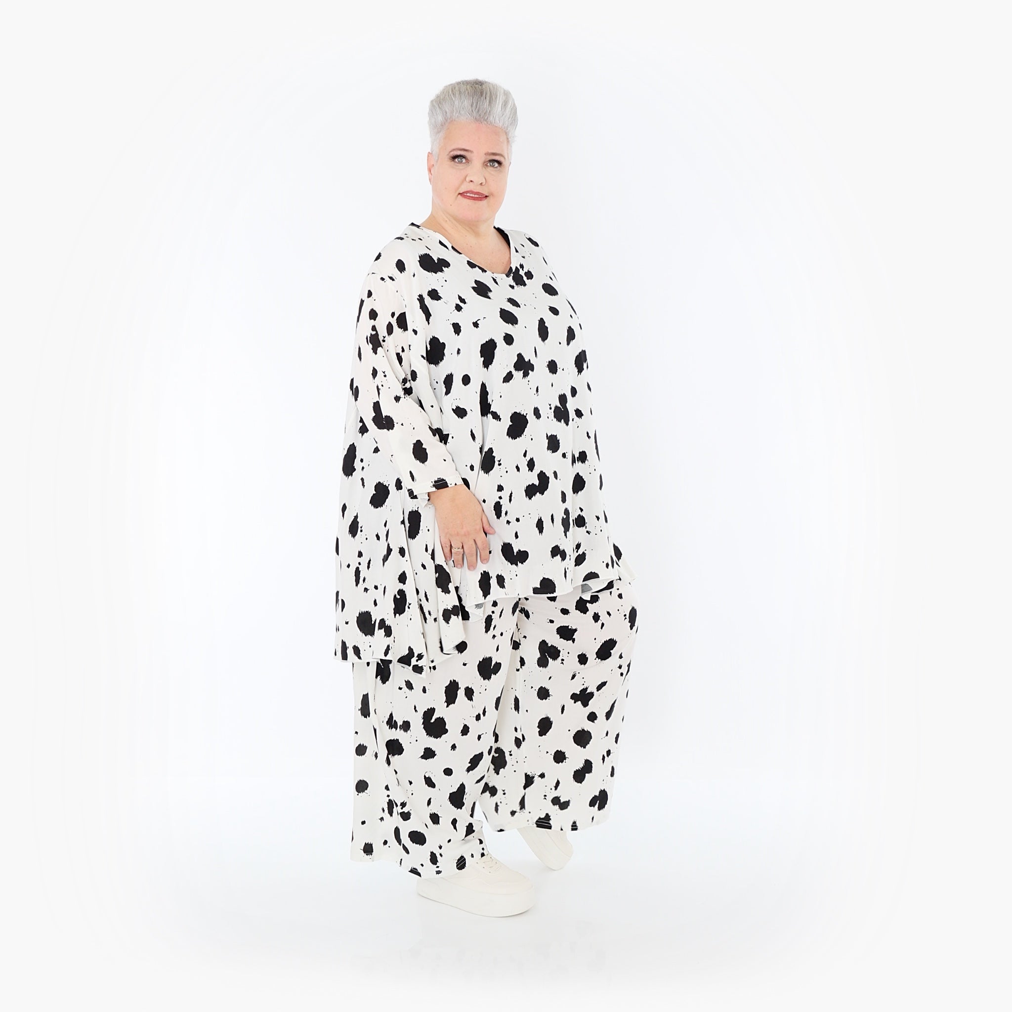 AKH Fashion · Shirt · Marina · 593 · Wit/Zwart