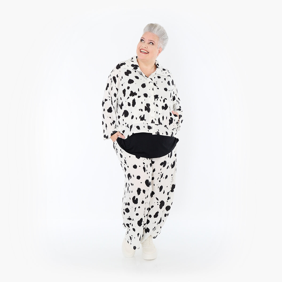 AKH Fashion · Giacca · Marina · 6910 · Bianco/Nero