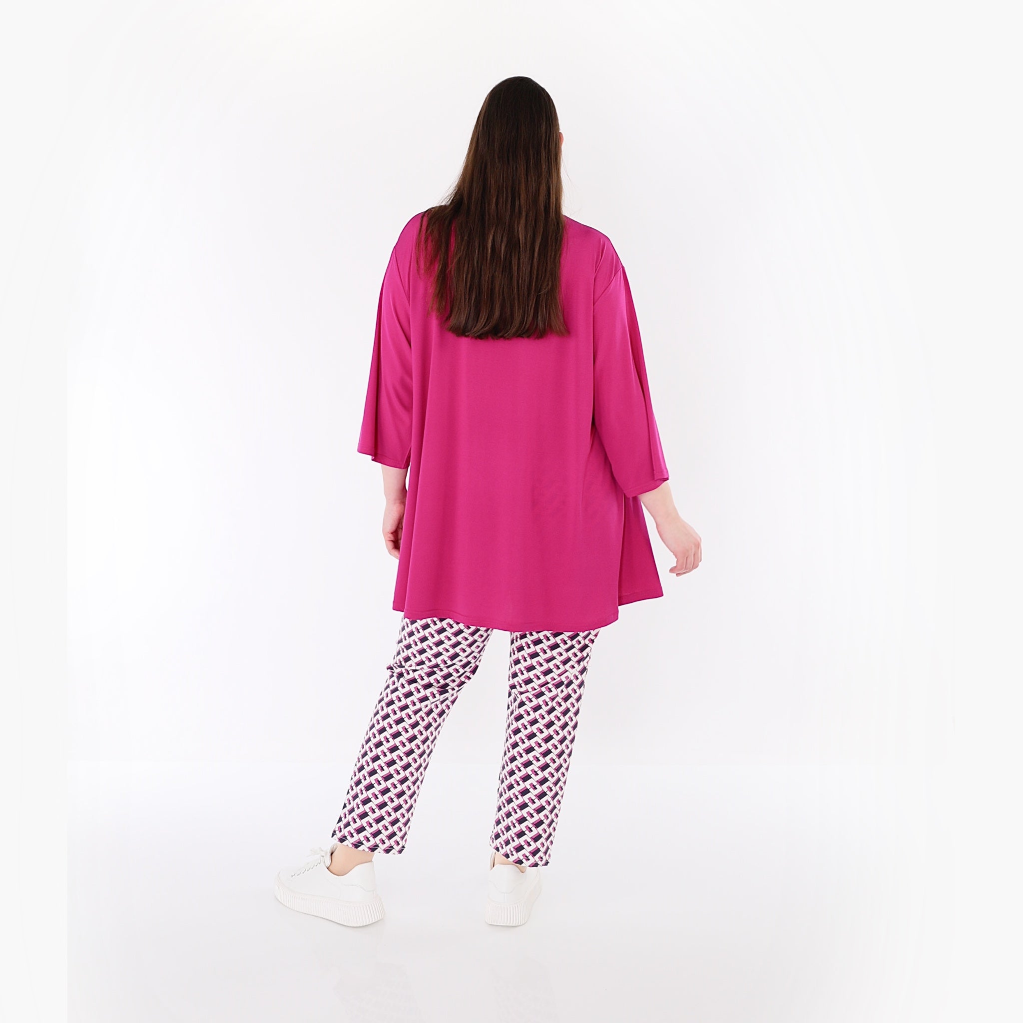 AKH Fashion Hose 7183 Sanya, Marine-Fuchsia-Weiß