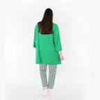 AKH Fashion 7183 Trousers, Navy-Green-White
