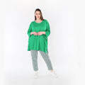 AKH Fashion 7183 Trousers, Navy-Green-White