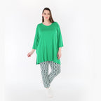 AKH Fashion 7183 Trousers, Navy-Green-White