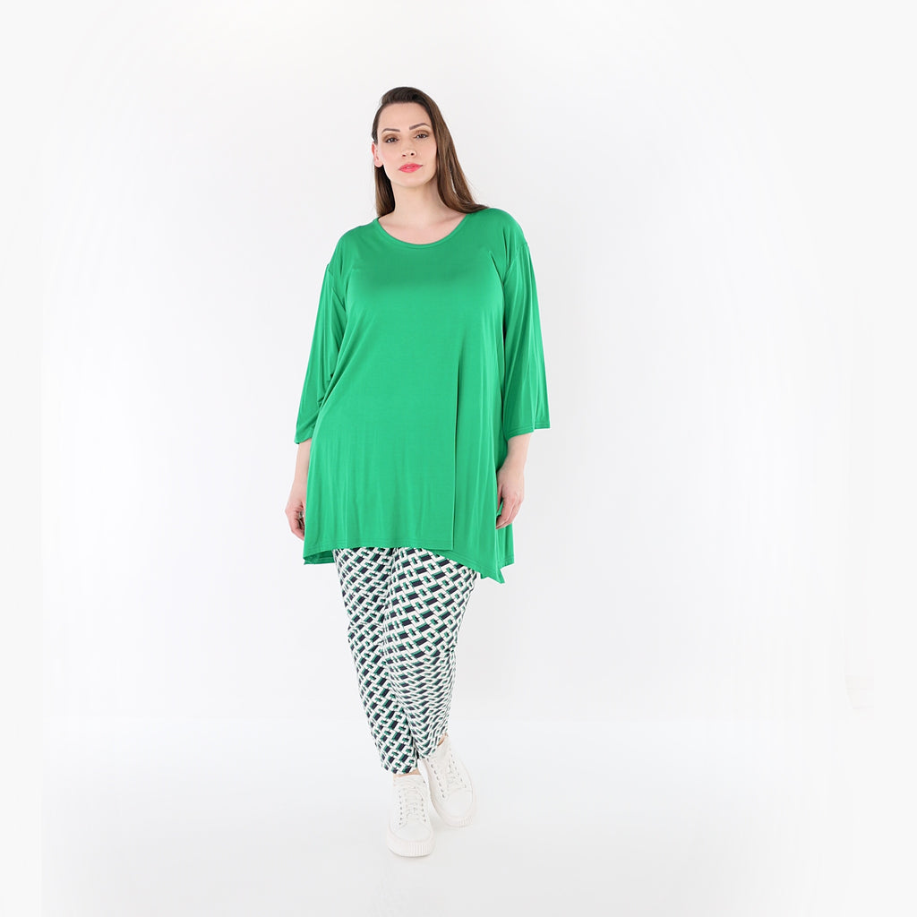 AKH Fashion 7183 Trousers, Navy-Green-White