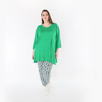 AKH Fashion 7183 Trousers, Navy-Green-White