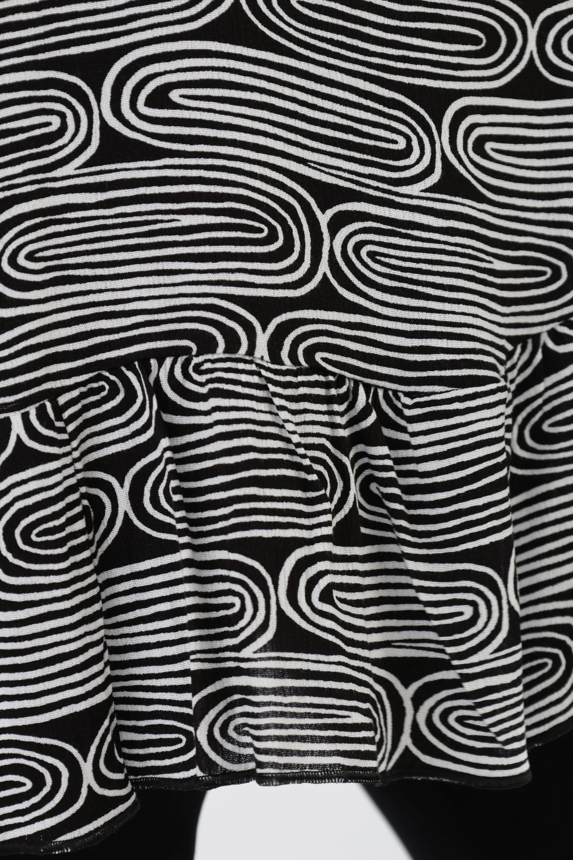 AKH Fashion 6911 Big Shirt, Black and White