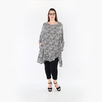 AKH Fashion 6911 Big Shirt, Black and White
