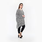 AKH Fashion 6911 Big Shirt, Black and White