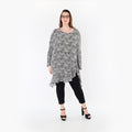 AKH Fashion 6911 Big Shirt, Black and White