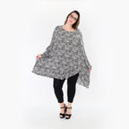 AKH Fashion 6911 Big Shirt, Black and White