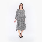 AKH Fashion 7065 Dress, Black and White