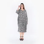 AKH Fashion 7065 Dress, Black and White