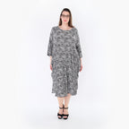 AKH Fashion 7065 Dress, Black and White