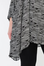 AKH Fashion 7069 Big Shirt, Black and White