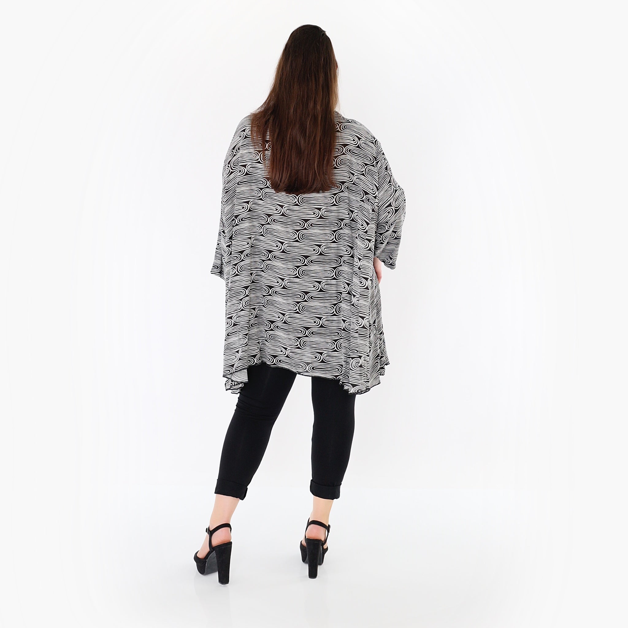 AKH Fashion Shirt 7069 SummerLove, Schwarz-Weiß