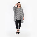 AKH Fashion 7069 Big Shirt, Black and White