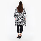 AKH Fashion 6809 Big Shirt, White-Black