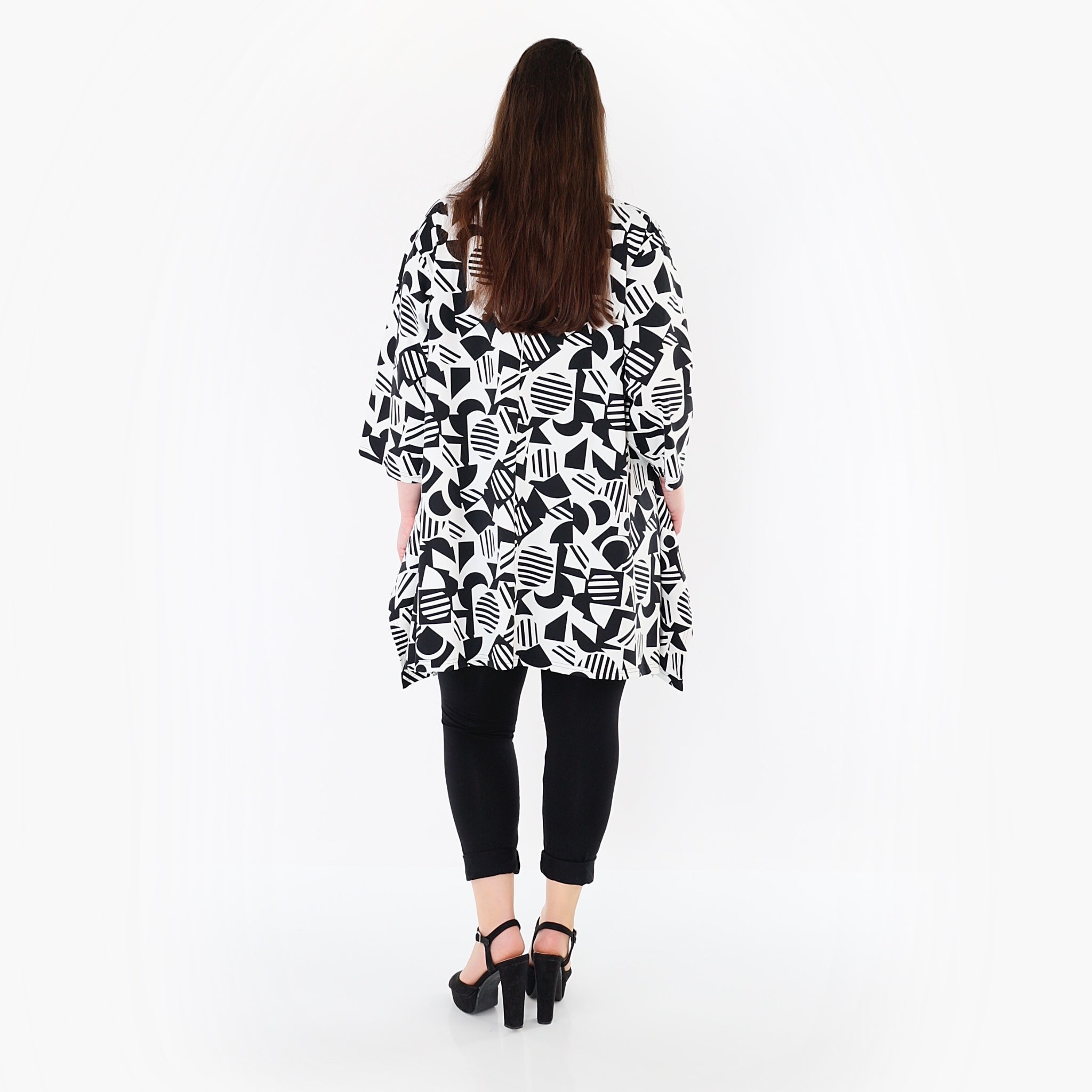 AKH Fashion Shirt 6809 Milan, Weiß-Schwarz