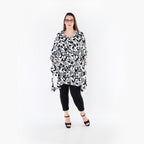 AKH Fashion 6917 Jacket, White-Black