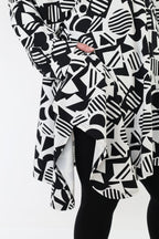 AKH Fashion 6917 Jacket, White-Black