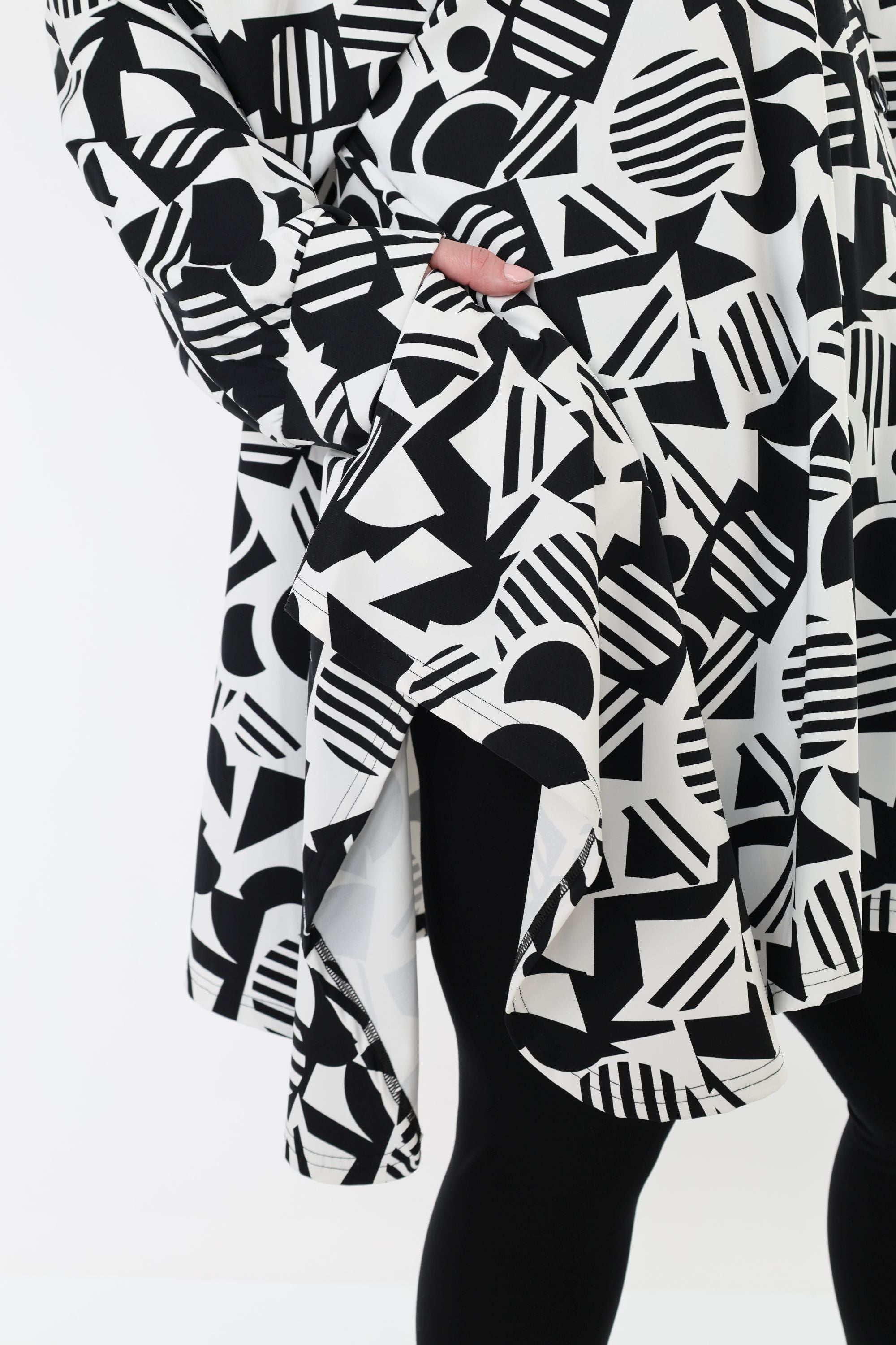 AKH Fashion 6917 Jacket, White-Black