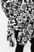 AKH Fashion 6917 Jacket, White-Black