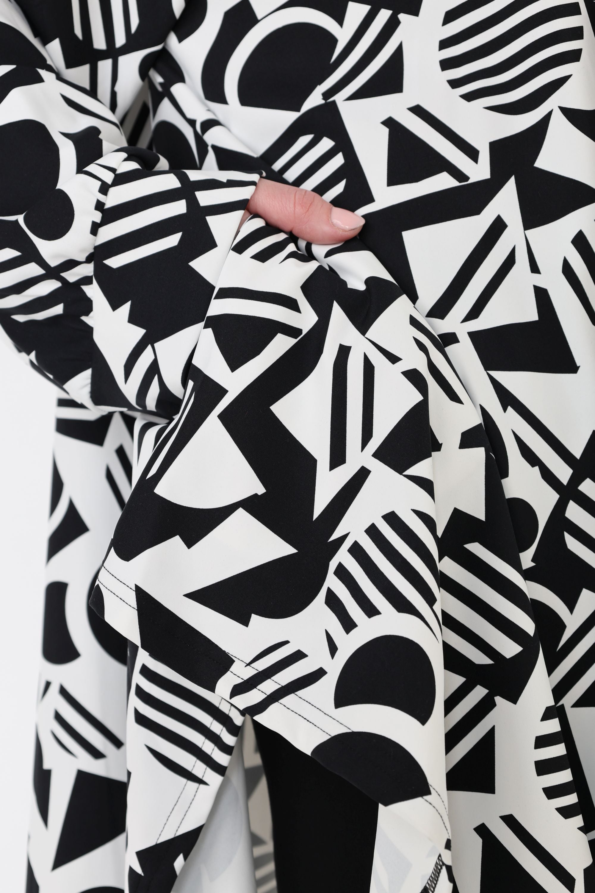AKH Fashion 6917 Jacket, White-Black