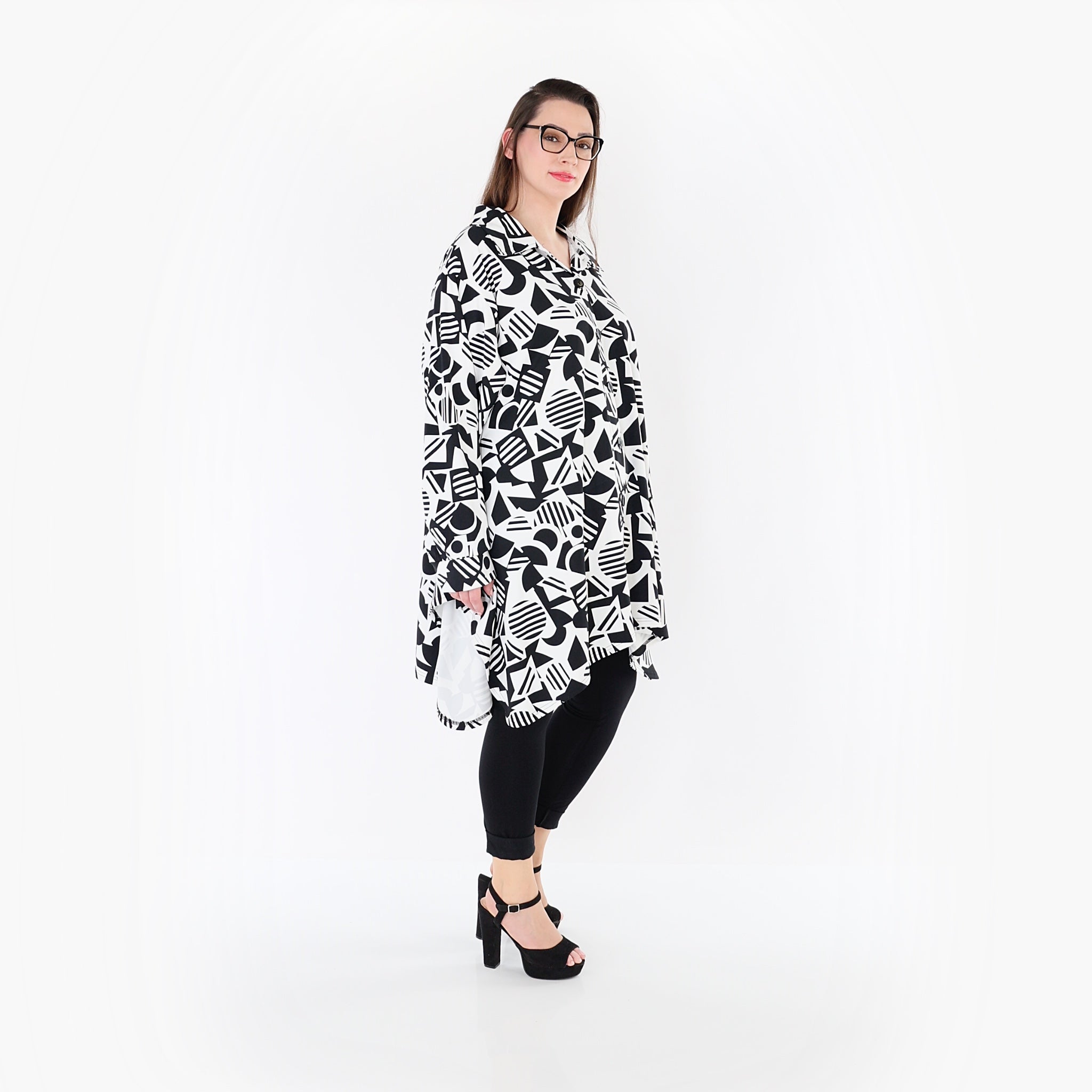 AKH Fashion Jacke 6917 Milan, Weiß-Schwarz