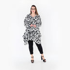 AKH Fashion 6917 Jacket, White-Black