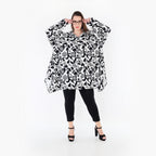 AKH Fashion 6917 Jacket, White-Black