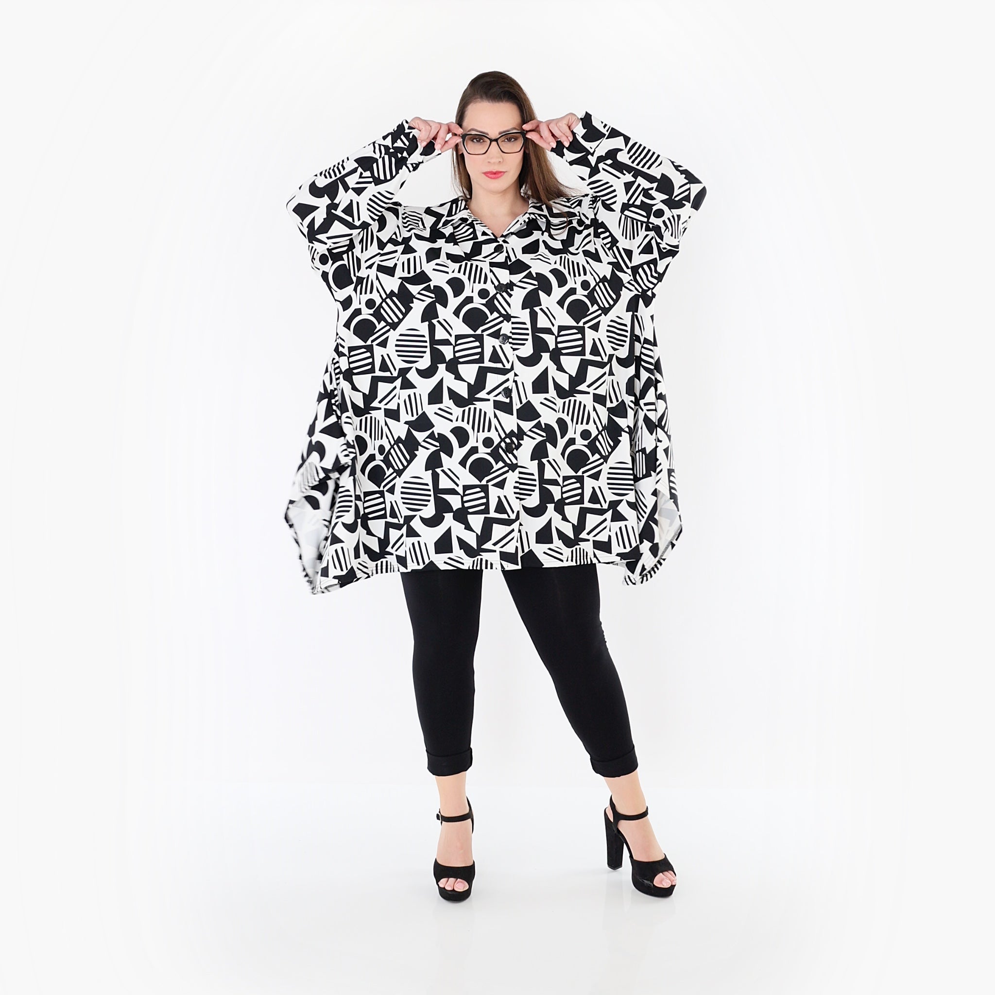 AKH Fashion Jacke 6917 Milan, Weiß-Schwarz