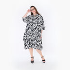 AKH Fashion 7198 Dress, White-Black