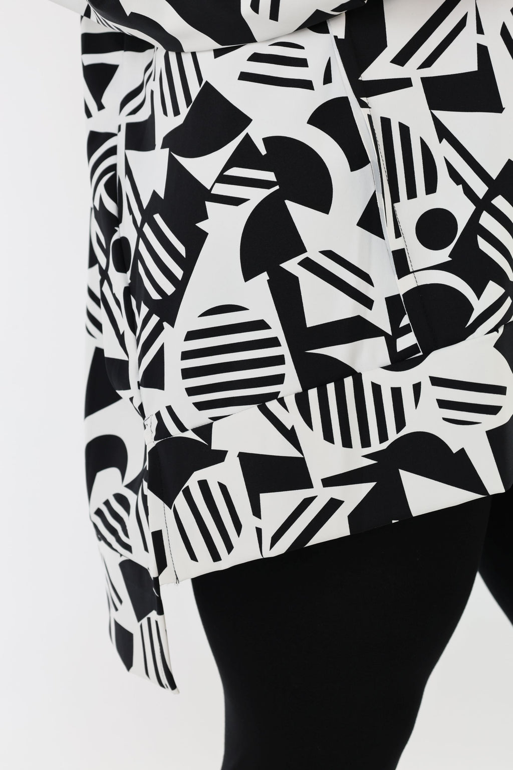 AKH Fashion 7718 Big Shirt, White-Black