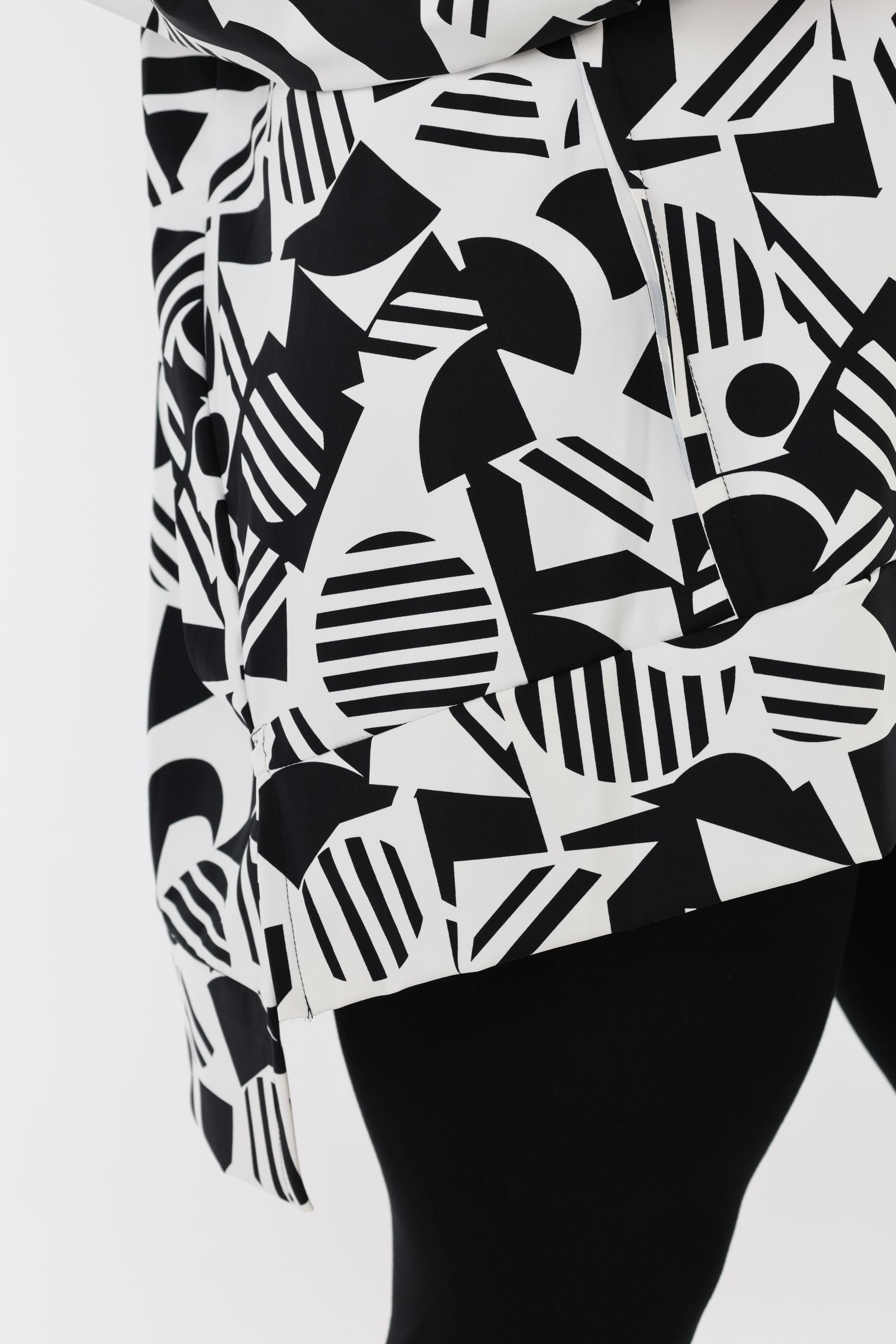 AKH Fashion 7718 Big Shirt, White-Black