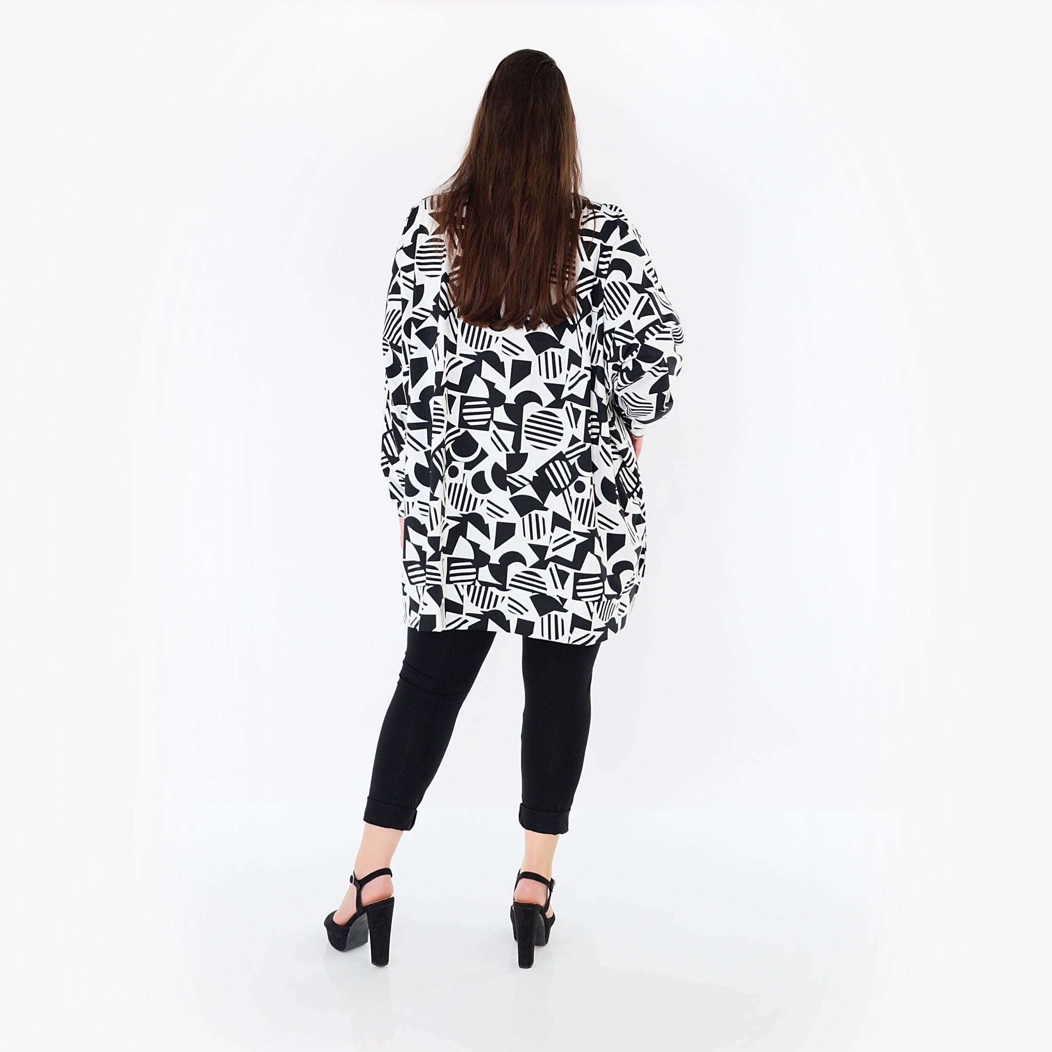 AKH Fashion Shirt 7718 Milan, Weiß-Schwarz
