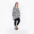 AKH Fashion 7718 Big Shirt, White-Black