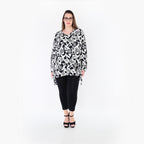 AKH Fashion 7718 Big Shirt, White-Black