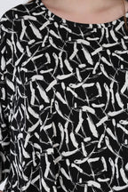 AKH Fashion 6809 Big Shirt, Black-White