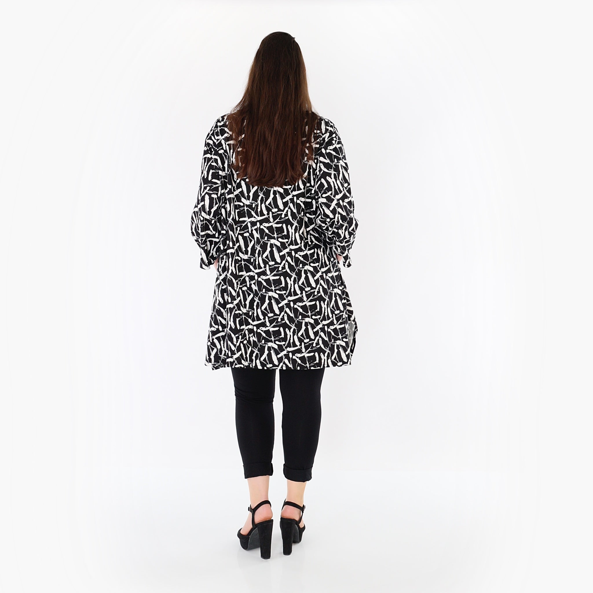 AKH Fashion Shirt 6809 Sahra, Schwarz-Weiß