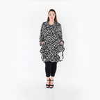 AKH Fashion 6917 Jacket, Black and White